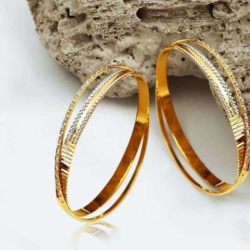 22 K Fancy Bangles. NJ-B01001